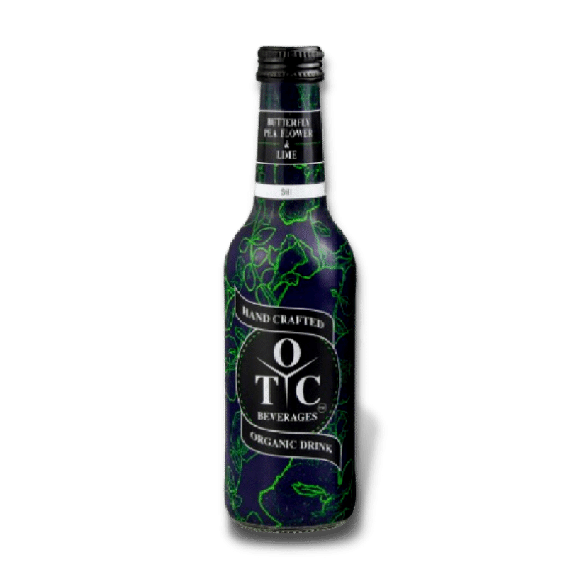 Lime Juice & Butterfly Pea Flower (still & sparkling)