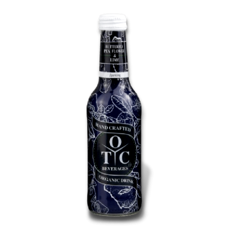 Lime Juice & Butterfly Pea Flower (still & sparkling)
